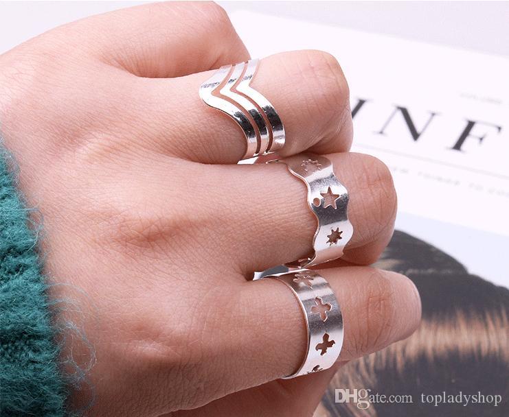 Europe and America simple silver plated five-pointed star set ring open tail ring free shipping wholesale
Europe and America simple silver plated five-pointed star set ring open tail ring free shipping wholesale