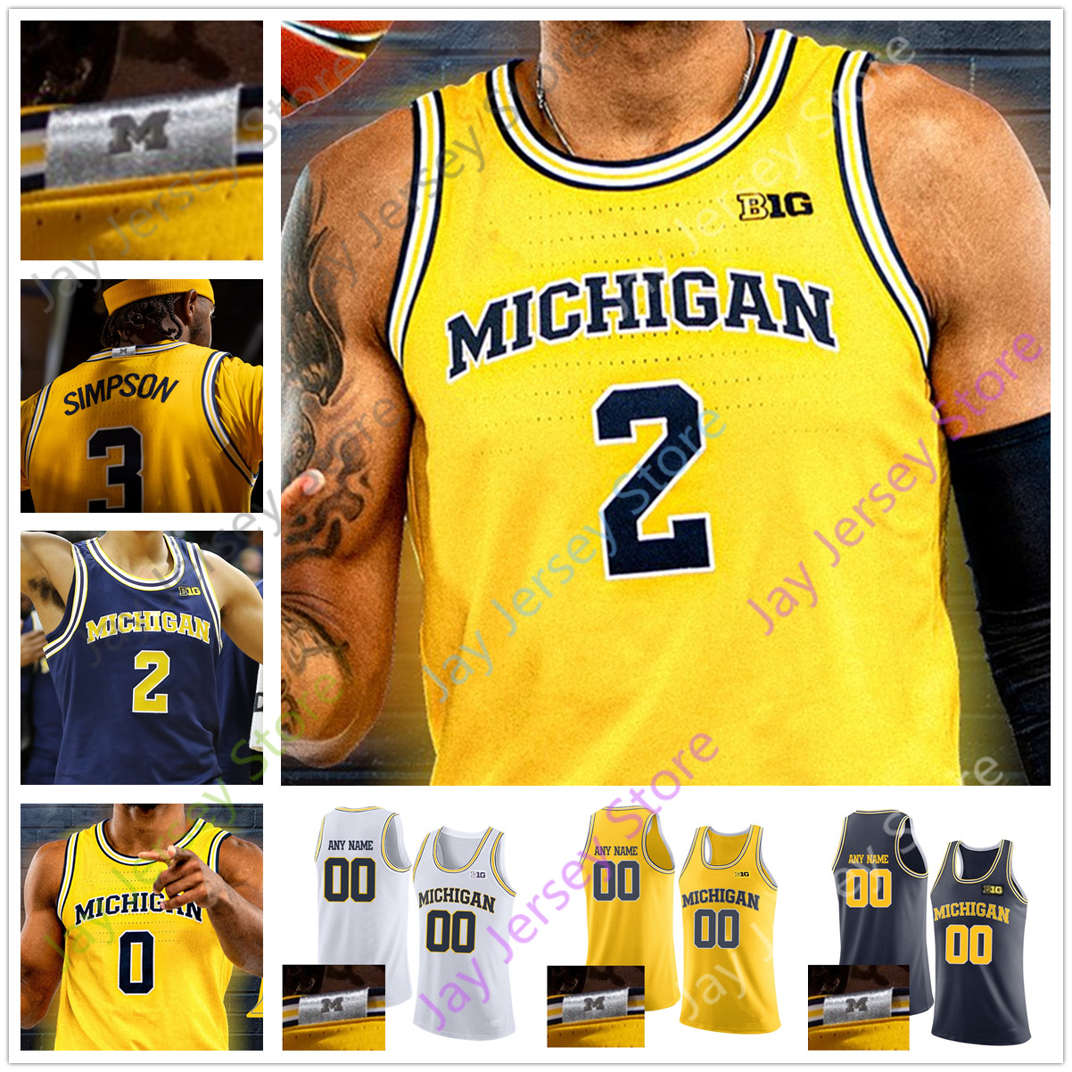 2020 Michigan Basketball Jersey College 23 Brandon Johns Jr. 41 Rice 4 Webber 23 LeVert 1 Crawford 25 Howard 5 Rose, Black;red
2020 Michigan Basketball Jersey College 23 Brandon Johns Jr. 41 Rice 4 Webber 23 LeVert 1 Crawford 25 Howard 5 Rose, Black;red