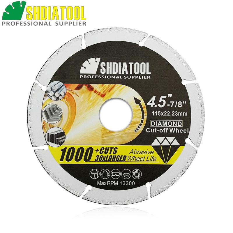 SHDIATOOL 1pc Vacuum Brazed Diamond Metal Cutting Disc Diamond Cut-off Wheel Blade Cutting Steel Tube, Iron Rebar, Angle Steel
SHDIATOOL 1pc Vacuum Brazed Diamond Metal Cutting Disc Diamond Cut-off Wheel Blade Cutting Steel Tube, Iron Rebar, Angle Steel