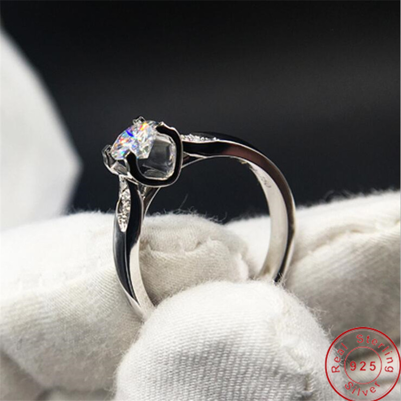 Victoria Wieck Luxury Jewelry Real 925 Sterling Silver Round Cut White Topaz CZ Diamond Gemstones Women Wedding Engagement Band Ring Gift