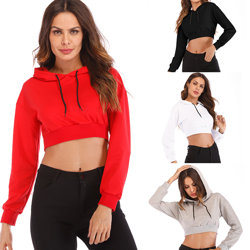 women hoodies streetwear casual loose pullover midriff-baring patchwork ladies clothing crop hooded polyester size s-xxl, Black
women hoodies streetwear casual loose pullover midriff-baring patchwork ladies clothing crop hooded polyester size s-xxl, Black