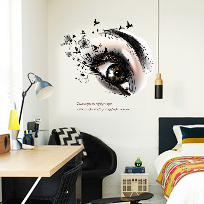 Beautiful Eyes Wall Stickers Living Room Bedroom Background Home Decorations Art Decals Poster Removable Sticker Wallpaper
Beautiful Eyes Wall Stickers Living Room Bedroom Background Home Decorations Art Decals Poster Removable Sticker Wallpaper