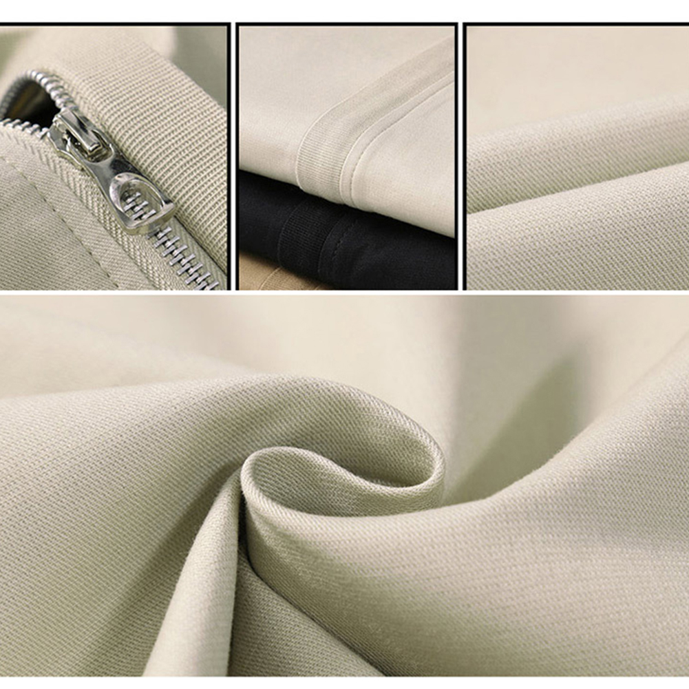 Casual Men Autumn Solid Color Stand Collar Zipper Pockets Thin Slim Blazer Coat Mens Fashion Brand Blazer Jacket For Men