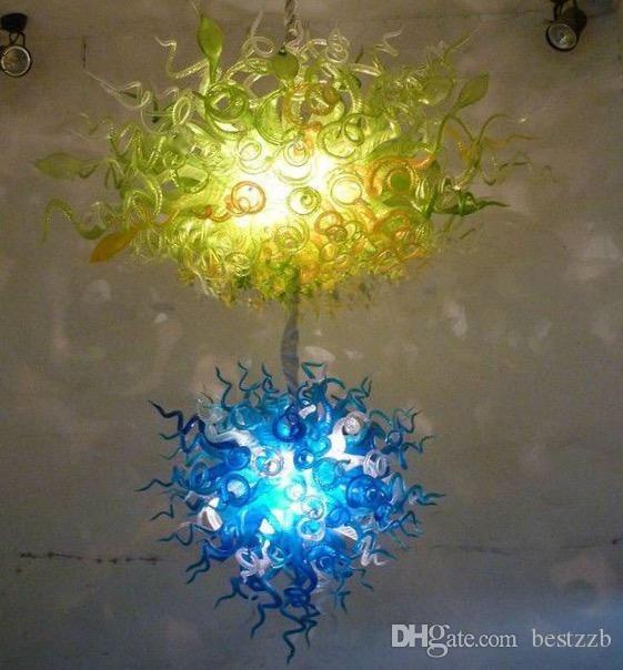 Modern Art Gallery Pendant Lamps Style Murano glass Chandeliers led Chandeliers creative villa long staircase lights for Hotel