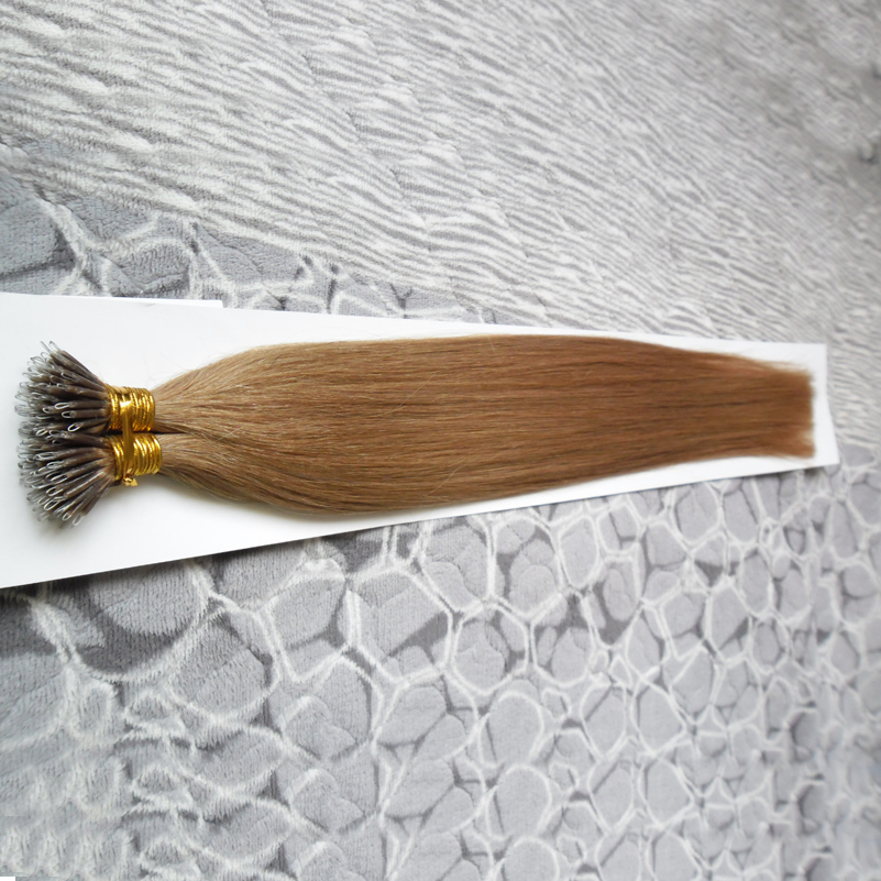 Nano Ring Hair 100% Remy Human Hair Extensions Straight 100g micro bead extensions