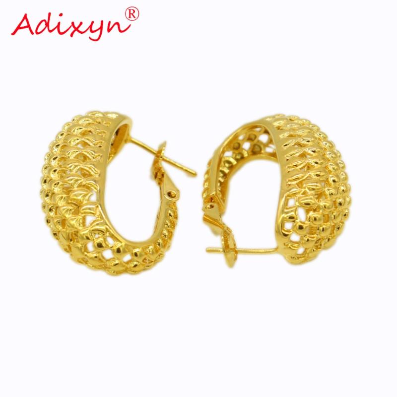Charm Adixyn African Hoop Earrings For Women Gold Color & Brass Earring Arab/Ethiopian Gifts N12121
Charm Adixyn African Hoop Earrings For Women Gold Color & Brass Earring Arab/Ethiopian Gifts N12121