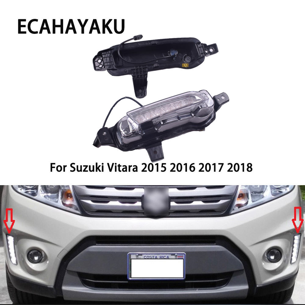ECAHAYAKU For Suzuki Vitara 2015 2016 2017 2018 12V ABS Fog Lamp DRL Daytime Running Light Car-styling Yellow turn signal light, White
ECAHAYAKU For Suzuki Vitara 2015 2016 2017 2018 12V ABS Fog Lamp DRL Daytime Running Light Car-styling Yellow turn signal light, White