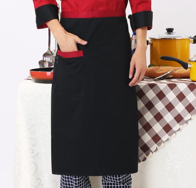 Half Waist Apron for Cooker Cafe Server Waiter Waitress Kitchen Cooking Hotel Chef Aprons Chef Uniforms Waist Apron