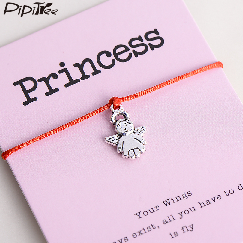 Pipitree Lovely Princess Angel Charm Bracelet Femme Lucky Red String Bracelets Jewelry Gift For Women Children Adjustable
Pipitree Lovely Princess Angel Charm Bracelet Femme Lucky Red String Bracelets Jewelry Gift For Women Children Adjustable