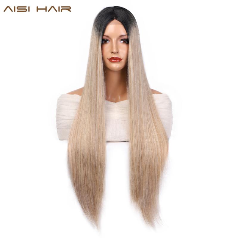 AISI HAIR Long Straight Synthetic Wig Omber Blonde Wigs for Women Natural Middle Part Lace Wig Heat Resistant Fiber Daily Hair, Black
AISI HAIR Long Straight Synthetic Wig Omber Blonde Wigs for Women Natural Middle Part Lace Wig Heat Resistant Fiber Daily Hair, Black