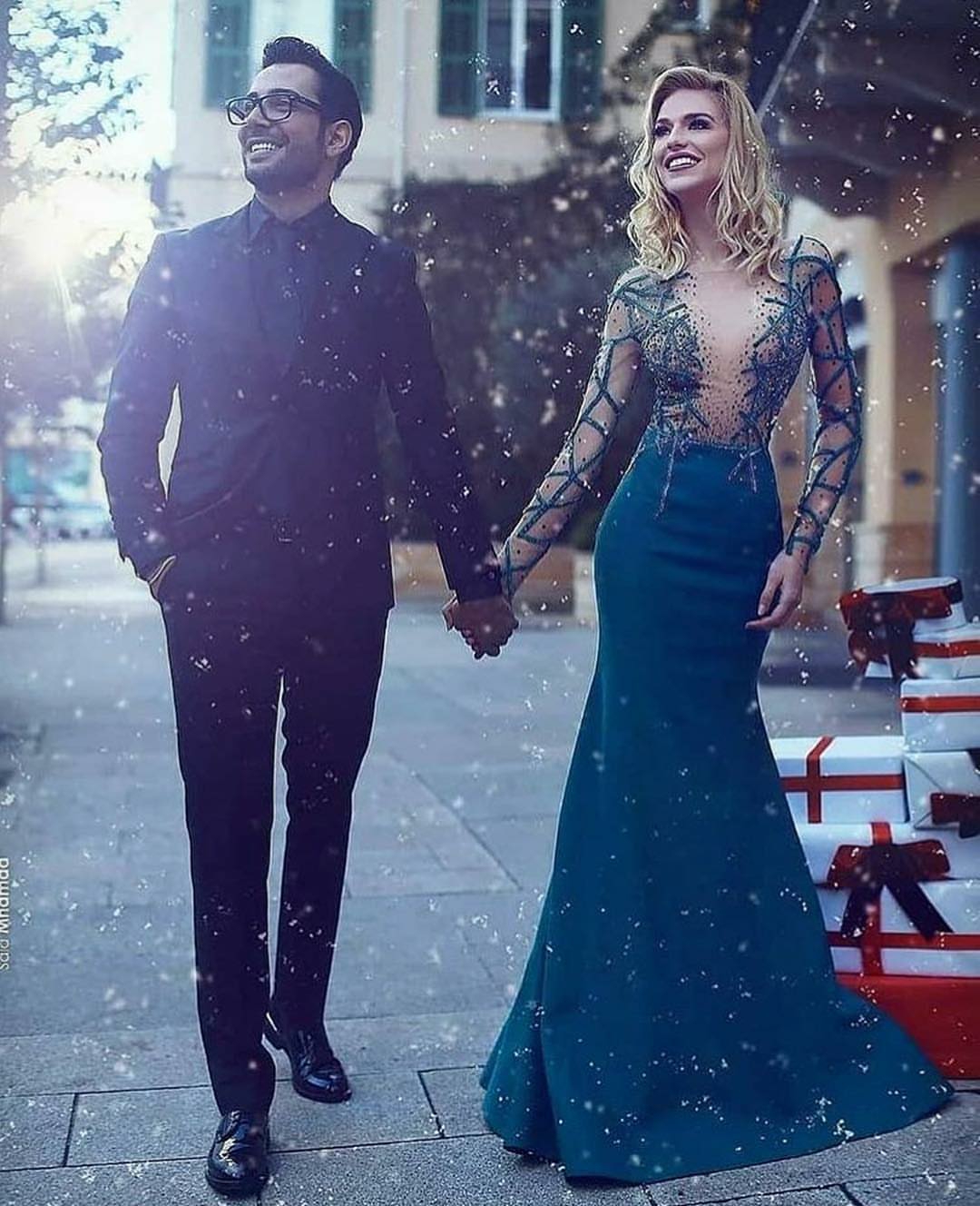 2019 Mermaid Prom Dresses Gorgeous Long Sleeve Lace Beaded Arabic Dubai Formal Evening Gowns Sexy Special Occasion Dresses Custom Made