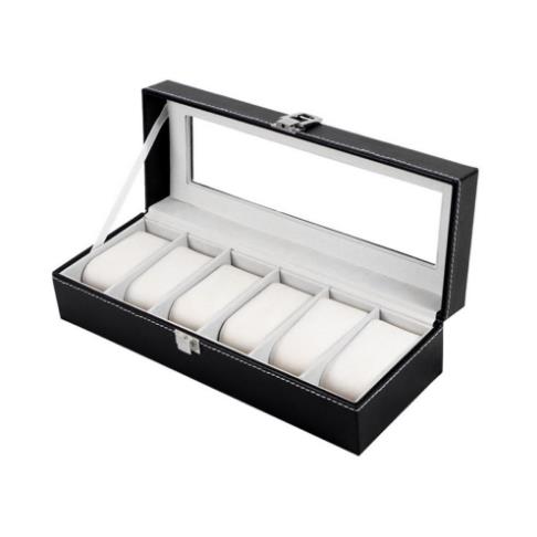 Hot Sale 6 Grid PU Leather Watch Storage Box Rectangle Wristwatch Holder Jewelry Display Case For Gifts LL@17
Hot Sale 6 Grid PU Leather Watch Storage Box Rectangle Wristwatch Holder Jewelry Display Case For Gifts LL@17