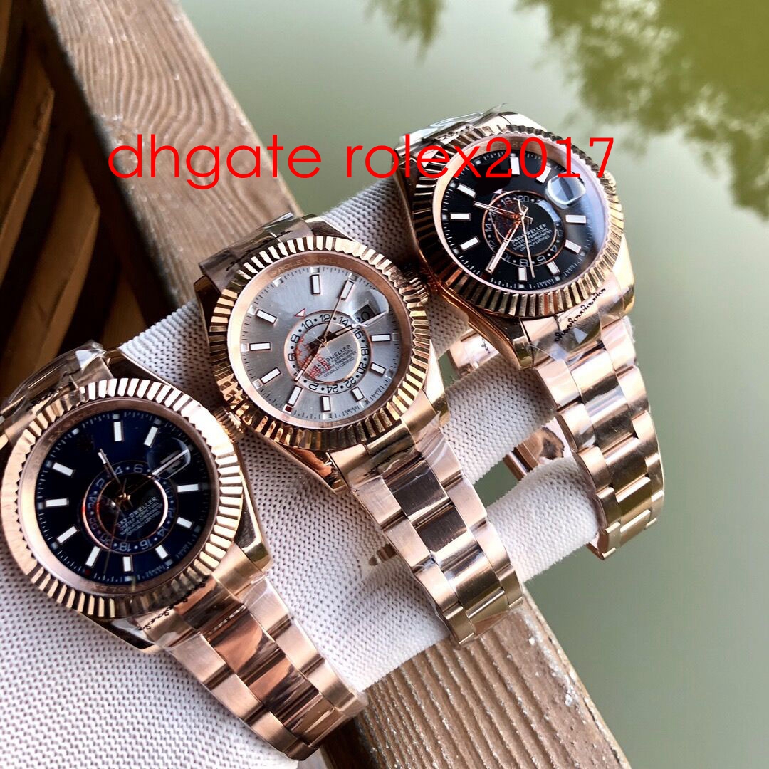 Men's Basel Products Best Quality Classic Topselling 42mm Sky-Dweller GMT Workin 18k Gold Asia 2813 Movement Automatic Mens Watches 326938, Black
Men's Basel Products Best Quality Classic Topselling 42mm Sky-Dweller GMT Workin 18k Gold Asia 2813 Movement Automatic Mens Watches 326938, Black