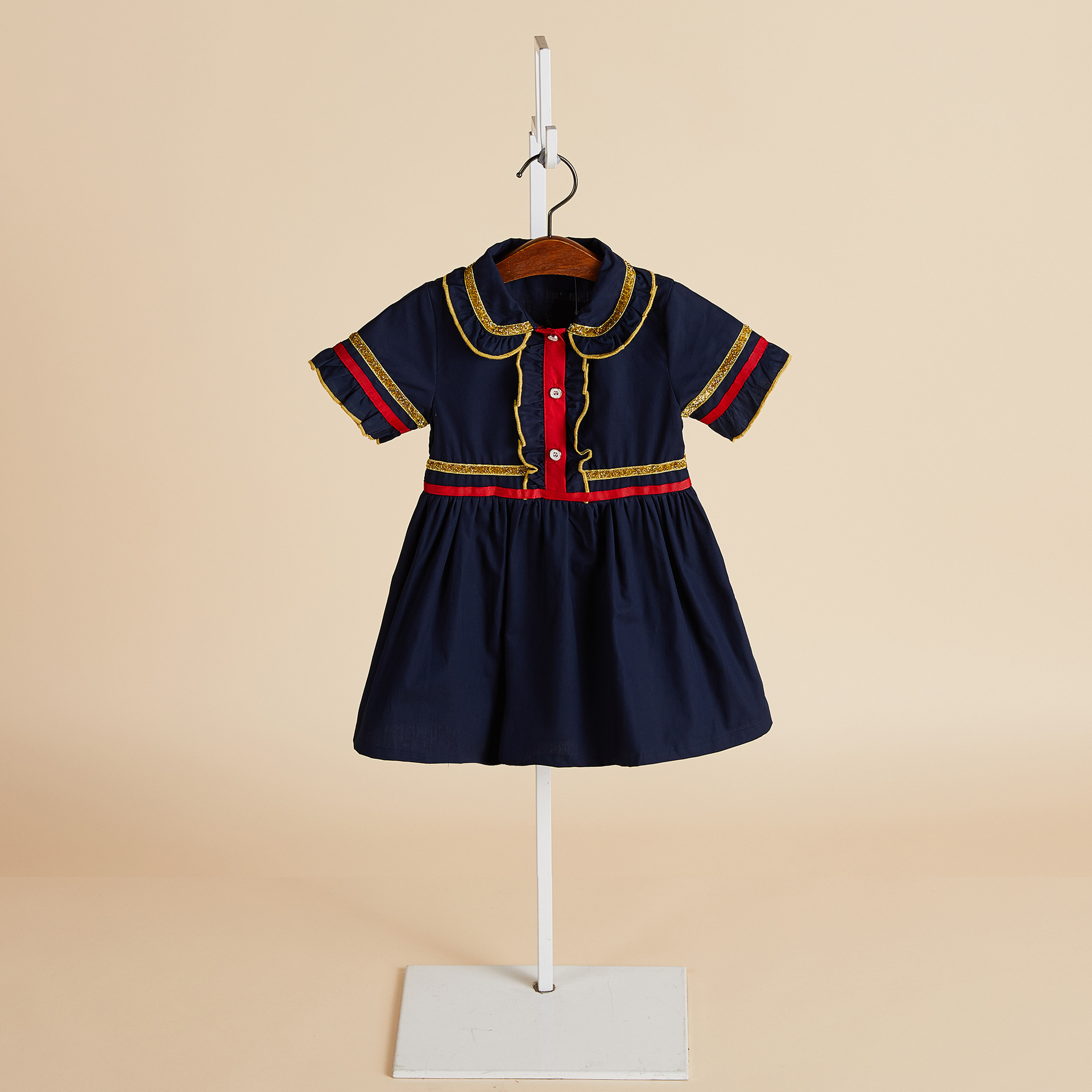 2021 summer children's skirt short sleeve small fragrance children dress girl fashion temperament princess dress Korean version of the, Red;yellow
2021 summer children's skirt short sleeve small fragrance children dress girl fashion temperament princess dress Korean version of the, Red;yellow