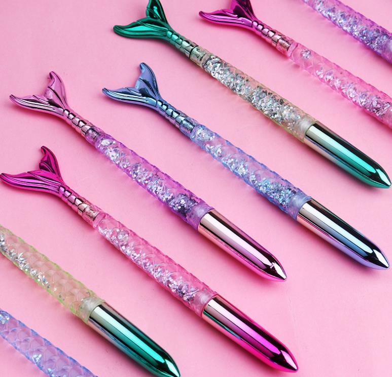 Mermaid Gel Pen Gift Stationery Cartoon Fish Rollerball Pens School Office Business Writing Supplies Students Prize Party Favor 0.5/1mm new