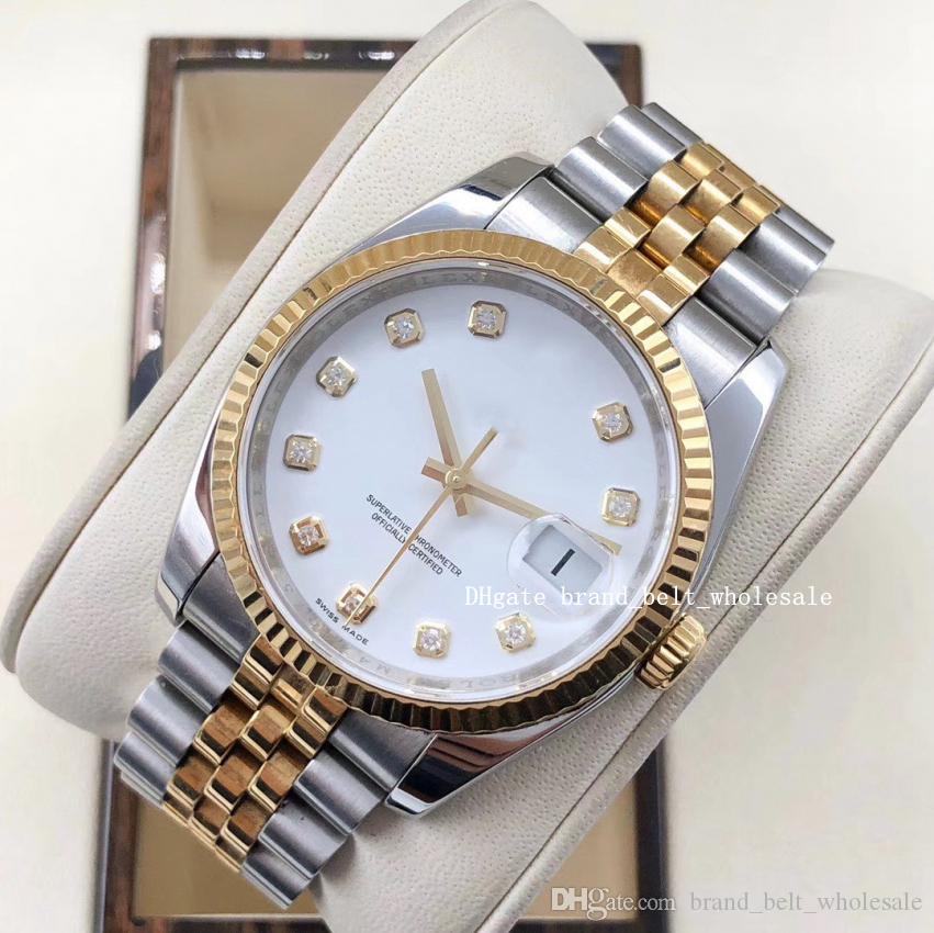 Shopkeeper recommend Luxury High Quality White color 36mm watch 116233G stainless steel 18K gold white 7830 movement automatic men's only, Slivery;brown
Shopkeeper recommend Luxury High Quality White color 36mm watch 116233G stainless steel 18K gold white 7830 movement automatic men's only, Slivery;brown