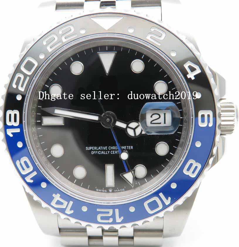 Men's Calibre 40MM BP Factory GMT 126710BLNR 126710 Real High Grade Ceramic Black/Blue Colored Bezel Automatic Men's Sport Watches
Men's Calibre 40MM BP Factory GMT 126710BLNR 126710 Real High Grade Ceramic Black/Blue Colored Bezel Automatic Men's Sport Watches
