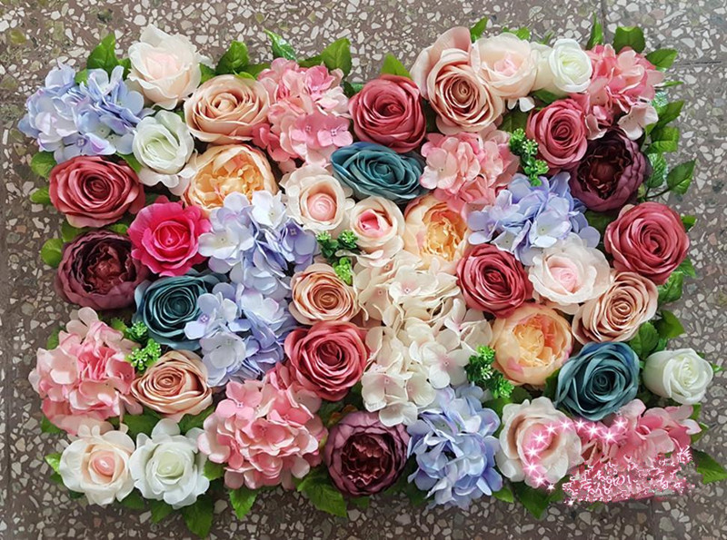 European style 60X40CM Romantic Artificial fabric Rose peony Flower Wall for Wedding Party Stage and Backdrop Decorations supplies
European style 60X40CM Romantic Artificial fabric Rose peony Flower Wall for Wedding Party Stage and Backdrop Decorations supplies
