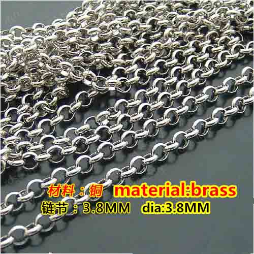 round cross line chains handwork decoration accessory diy brass copper metal flexible white K plated jewelry findings wholesales 3.8mm 15m, Silver
round cross line chains handwork decoration accessory diy brass copper metal flexible white K plated jewelry findings wholesales 3.8mm 15m, Silver