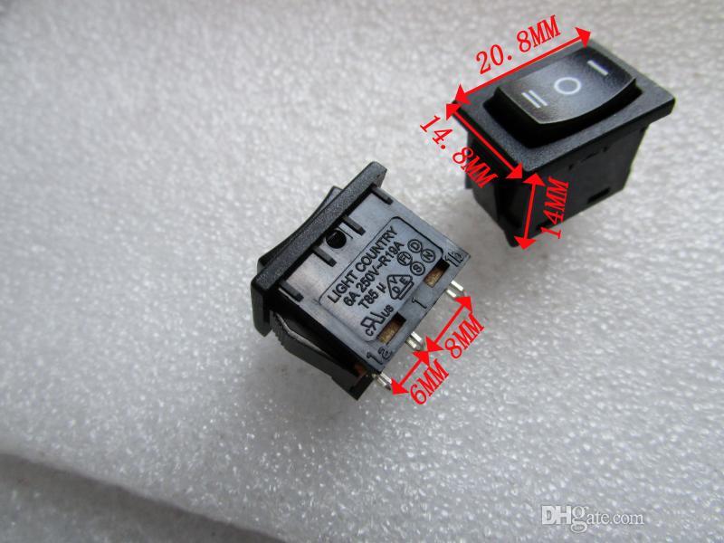 Taiwan LIGHT COUNTRY rocker switch R19A tripod third gear double reset