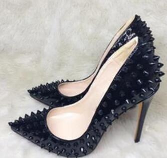2019 New Luxury Women Brand RED BOTTOM High Heels Black/Beige Rivet Point With Shallow Mouth Women's Dress Shoes Fashion Spikes Pumps 12CM
2019 New Luxury Women Brand RED BOTTOM High Heels Black/Beige Rivet Point With Shallow Mouth Women's Dress Shoes Fashion Spikes Pumps 12CM