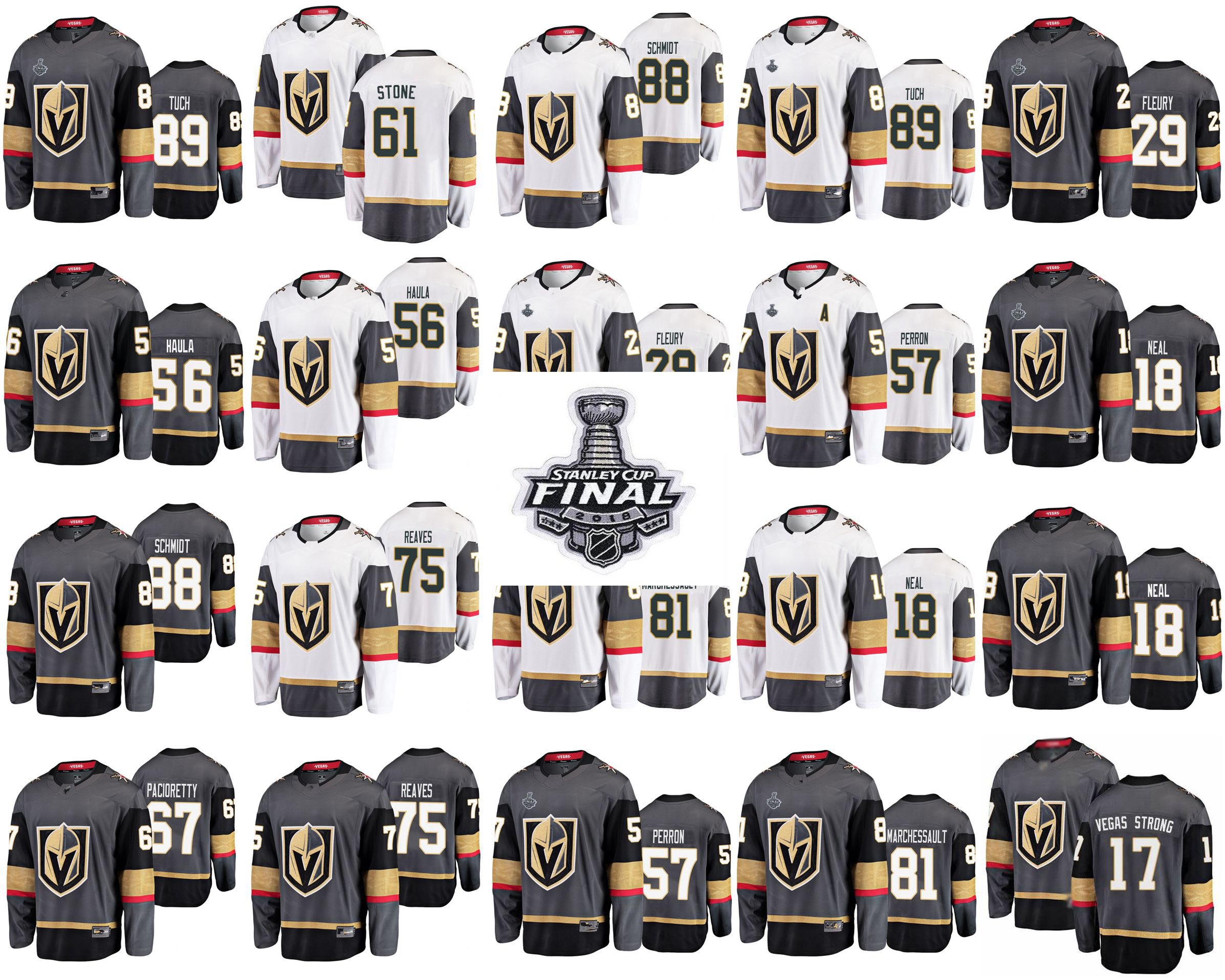Stanley Cup Final Vegas Golden Knights Hockey Jerseys 18 James Neal Jersey 17 Strong David Perron 89 Alex Tuch Stitched, Black;red
Stanley Cup Final Vegas Golden Knights Hockey Jerseys 18 James Neal Jersey 17 Strong David Perron 89 Alex Tuch Stitched, Black;red