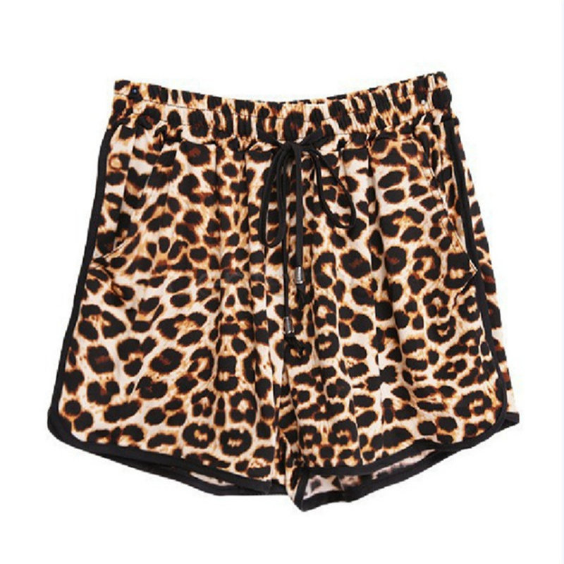 Womens Short Pants Womens stylist Casual Short Popular Beach Pants Leopard Print Shorts Fashion Leopard Print Beach Shorts