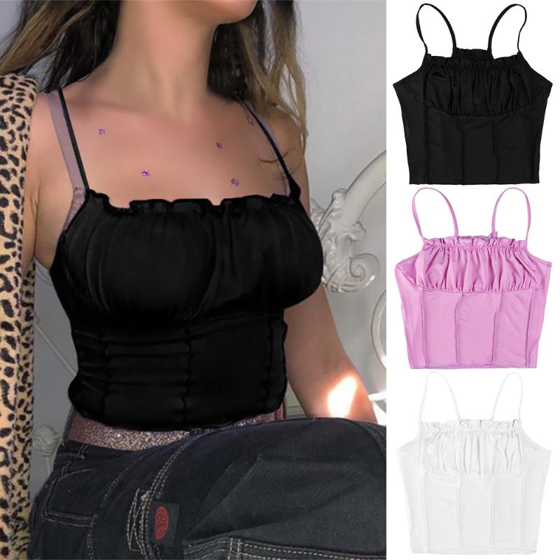 2020 New Women Summer Ruffle Crop Tops Sleeveless Casual Party Blouse Shirt Wrapped Chest Boob Camisole Sexy Vest Tops, Purple
2020 New Women Summer Ruffle Crop Tops Sleeveless Casual Party Blouse Shirt Wrapped Chest Boob Camisole Sexy Vest Tops, Purple