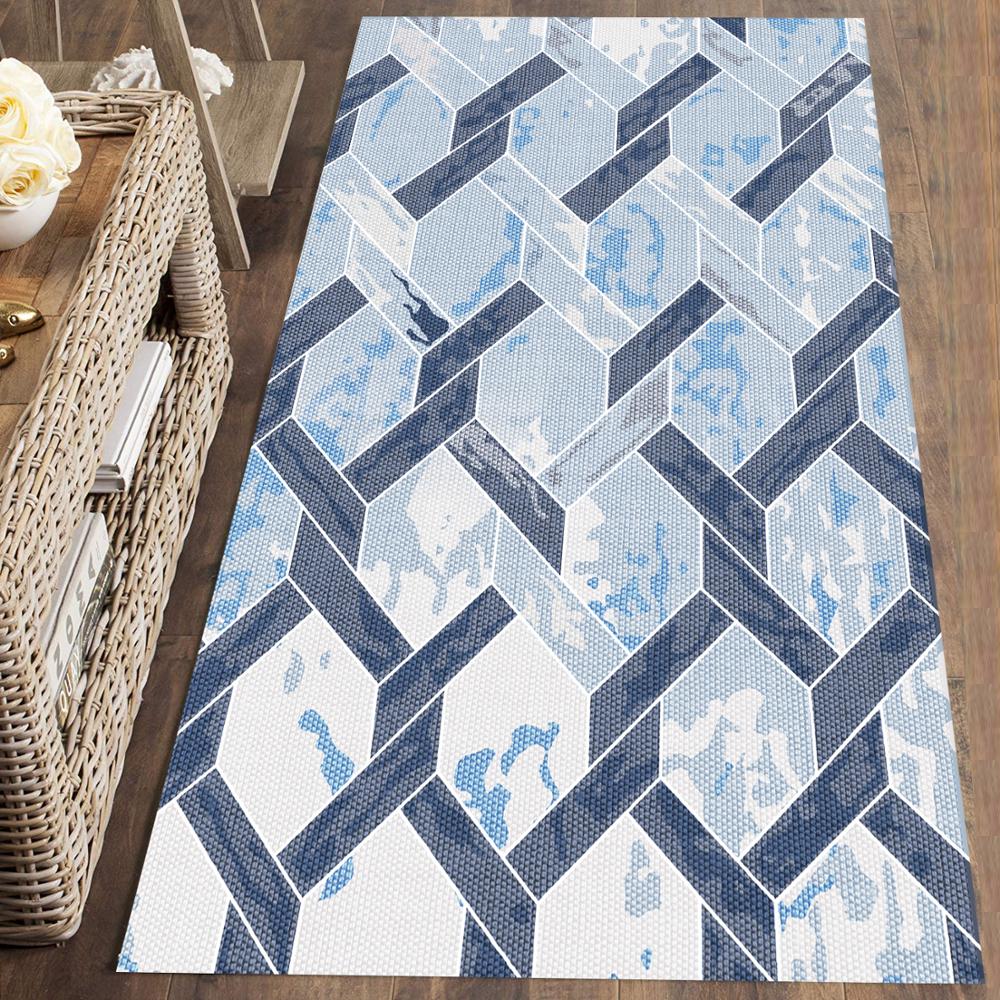 Else Blue Geometric Ogee Scandinavian Nordec 3d Print Non Slip Microfiber Washable Runner Mats Floor Mat Rugs Hallway Carpets, As pic
Else Blue Geometric Ogee Scandinavian Nordec 3d Print Non Slip Microfiber Washable Runner Mats Floor Mat Rugs Hallway Carpets, As pic