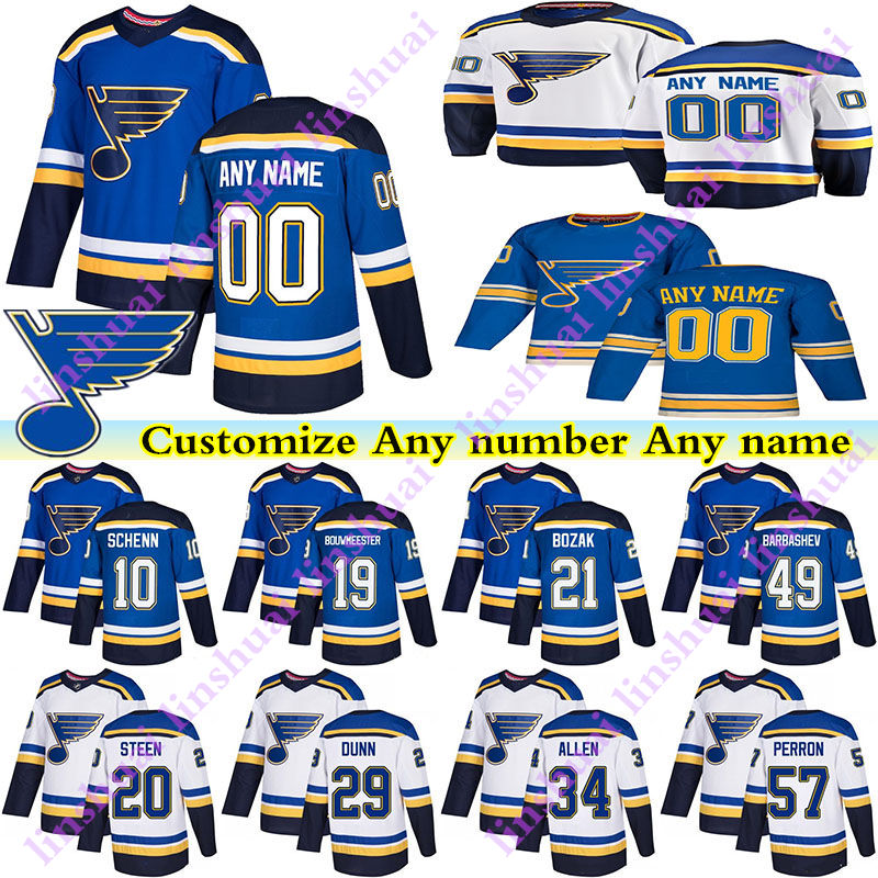 Men's Kids Womens St Louis Blues jerseys Joel Edmundson 19 Jay Bouwmeester David Perron Customize any number any name hockey jersey, White
Men's Kids Womens St Louis Blues jerseys Joel Edmundson 19 Jay Bouwmeester David Perron Customize any number any name hockey jersey, White