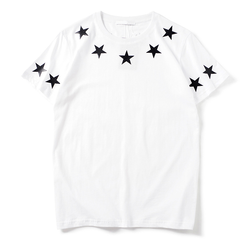 Mens T Shirt Men Women Hip Hop Short Sleeves Tees Couple Summer High Quality Stars Print Tees Black White, White;black
Mens T Shirt Men Women Hip Hop Short Sleeves Tees Couple Summer High Quality Stars Print Tees Black White, White;black
