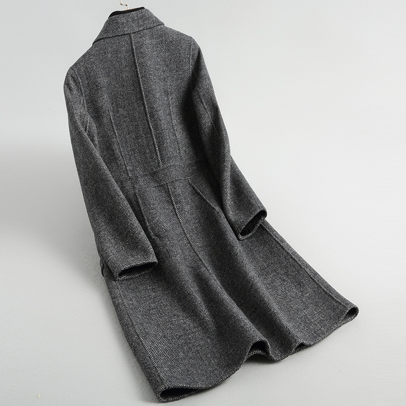 Korean Casual Women Wool Blend Winter Coat Long Female Women's Spring Autumn Wool Jackets manteau 38079 WYQ3802, Black 
Korean Casual Women Wool Blend Winter Coat Long Female Women's Spring Autumn Wool Jackets manteau 38079 WYQ3802, Black