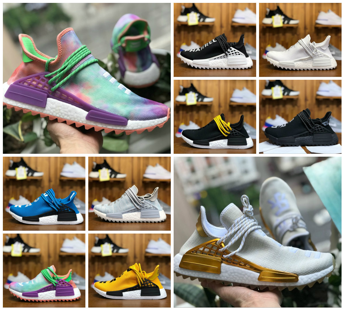 2019 NMDs Human Race Trail Shoes Men Women Pharrell Williams HU Runner Yellow Black White Red Green Grey Blue Sport Runner Sneaker 36-46, Shoes 09
2019 NMDs Human Race Trail Shoes Men Women Pharrell Williams HU Runner Yellow Black White Red Green Grey Blue Sport Runner Sneaker 36-46, Shoes 09