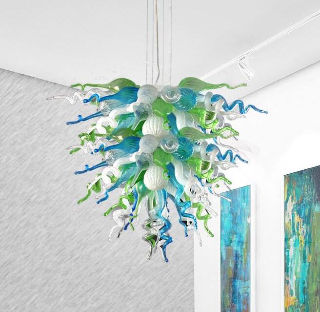 Rustic Chandeliers Lighting Lamp Turquoise Green White Living Room Pendant Lamps LED Hand Made Blown Glass Chandelier Light
Rustic Chandeliers Lighting Lamp Turquoise Green White Living Room Pendant Lamps LED Hand Made Blown Glass Chandelier Light