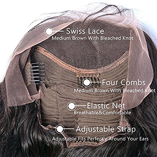 Loose wave 360 Lace Front Human Hair Wigs Full natural 150% density Preplucked transparent hd wig with Baby Hairs Remy Black for Women