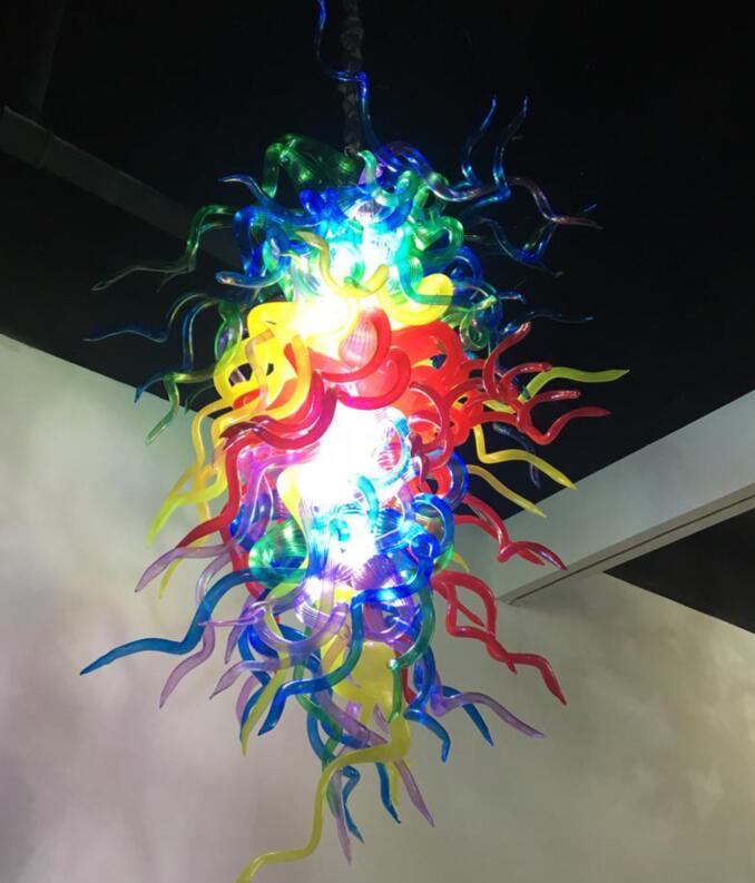 Lamps Colorful Design Modern Crystal Chandeliers Lighting Gorgeous Hand Blown Chandelier Pendant Lights for Home Decor LED Light Source
Lamps Colorful Design Modern Crystal Chandeliers Lighting Gorgeous Hand Blown Chandelier Pendant Lights for Home Decor LED Light Source