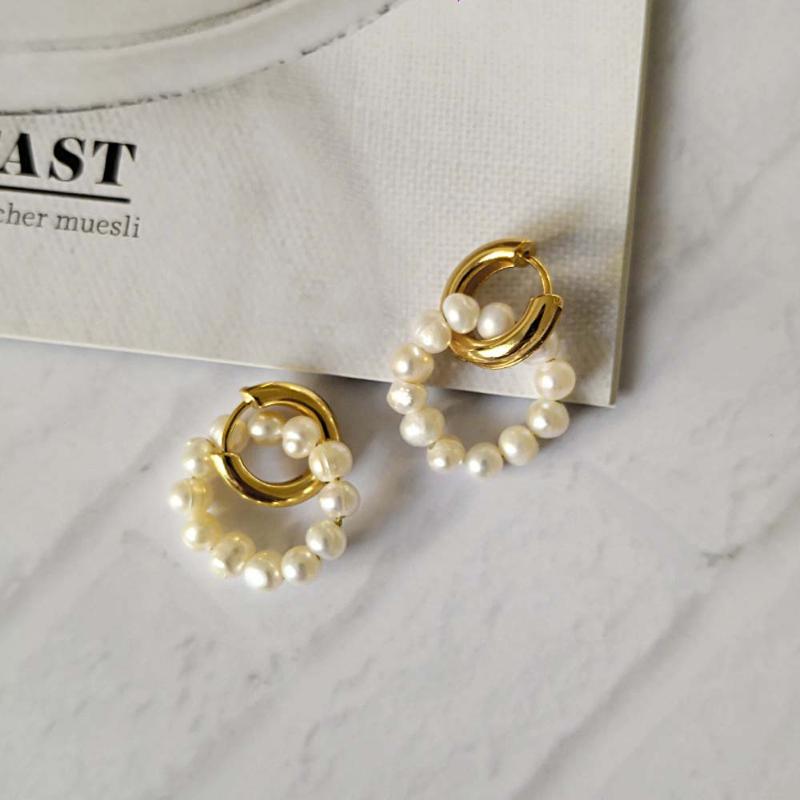 Hoop & Huggie Double Circle Genuine Freshwater Pearl Earrings Layering Small Earring Hoops Dainty Boho For Women
Hoop & Huggie Double Circle Genuine Freshwater Pearl Earrings Layering Small Earring Hoops Dainty Boho For Women