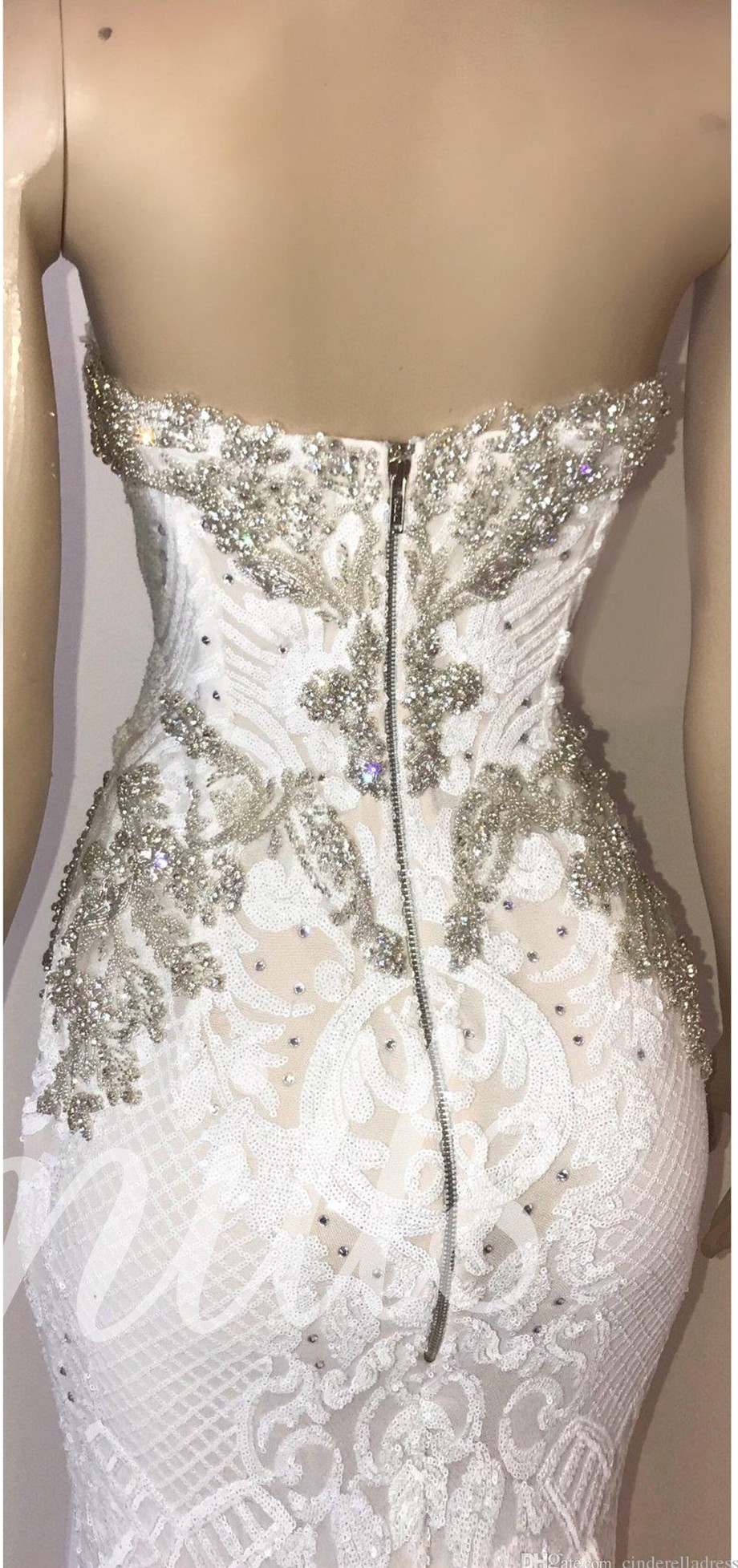 2020 Country Style Beading Wedding Dresses Sweetheart Lace Chapel Train Gorgeous Bridal Gowns Nigerian Arabic Marriage Dress Robe De Mariee