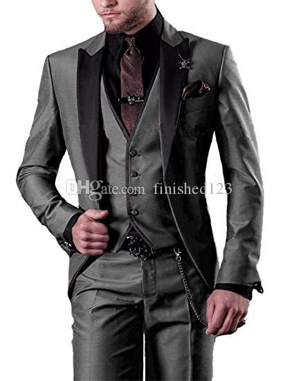 Very Good One Button Gray Groom Tuxedos Peak Lapel Men Suits 3 pieces Wedding/Prom/Dinner Blazer (Jacket+Pants+Vest+Tie) W538, Same as image
Very Good One Button Gray Groom Tuxedos Peak Lapel Men Suits 3 pieces Wedding/Prom/Dinner Blazer (Jacket+Pants+Vest+Tie) W538, Same as image