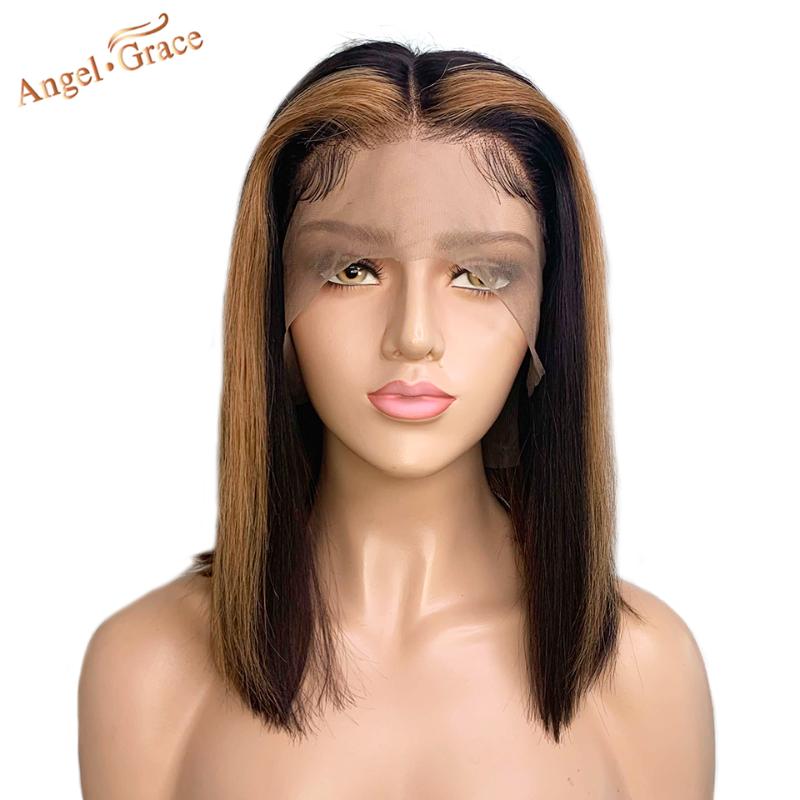 Angel Grace Hair 13*4 Ombre Short Bob Lace Front Human Hair Lace Wigs Straight 4/27 Color Wigs Human Pre Plucked Remy, 4/27hl
Angel Grace Hair 13*4 Ombre Short Bob Lace Front Human Hair Lace Wigs Straight 4/27 Color Wigs Human Pre Plucked Remy, 4/27hl