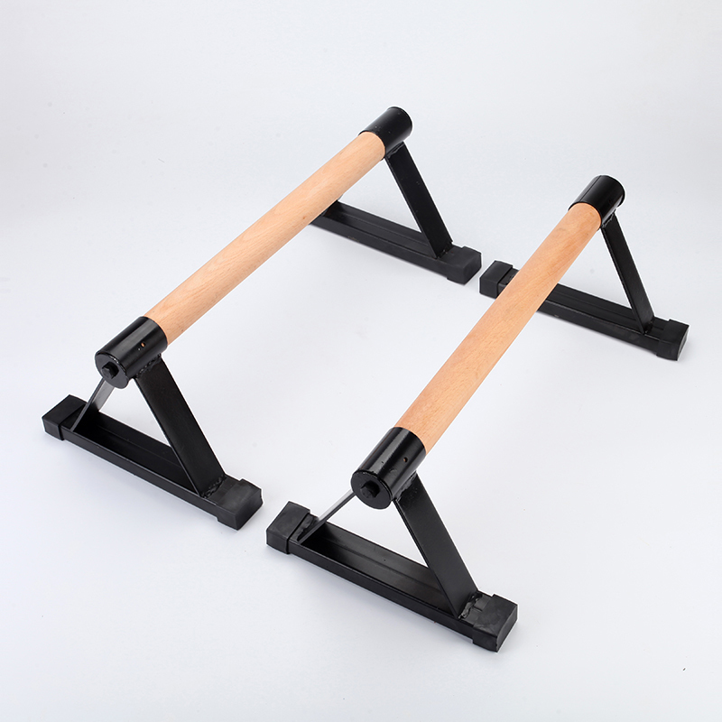 Wooden Parallettes Set Push-up Parallel Bars Stretch Double Rod Stand Calisthenics Handstand Anti Gravity Fitness Equipment F20 Y200506
