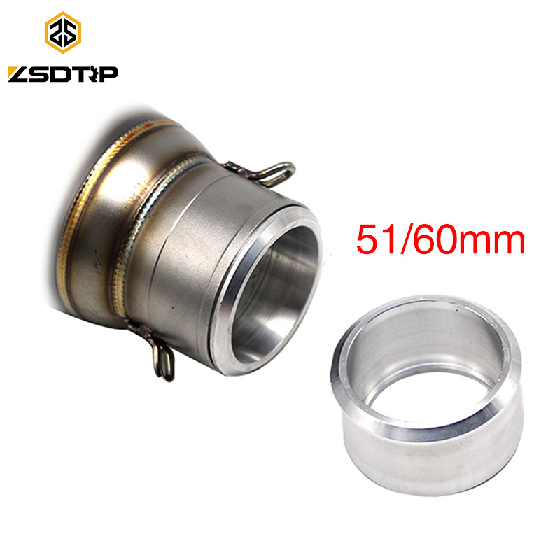 ZSDTRP Universal Aluminum Motocross Motorcycle Exhaust Pipe Adapter 60mm to 51mm Reducer Muffler Connector
ZSDTRP Universal Aluminum Motocross Motorcycle Exhaust Pipe Adapter 60mm to 51mm Reducer Muffler Connector