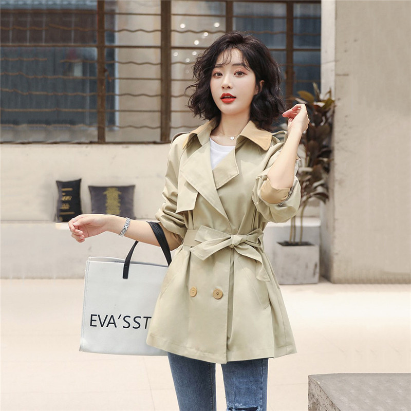 2020 Windbreaker Autumn Overcoat New Women Fashion Coat Casual Short Trench Turn-down Collar For Lady Korean With Belt Clothes, Blue
2020 Windbreaker Autumn Overcoat New Women Fashion Coat Casual Short Trench Turn-down Collar For Lady Korean With Belt Clothes, Blue