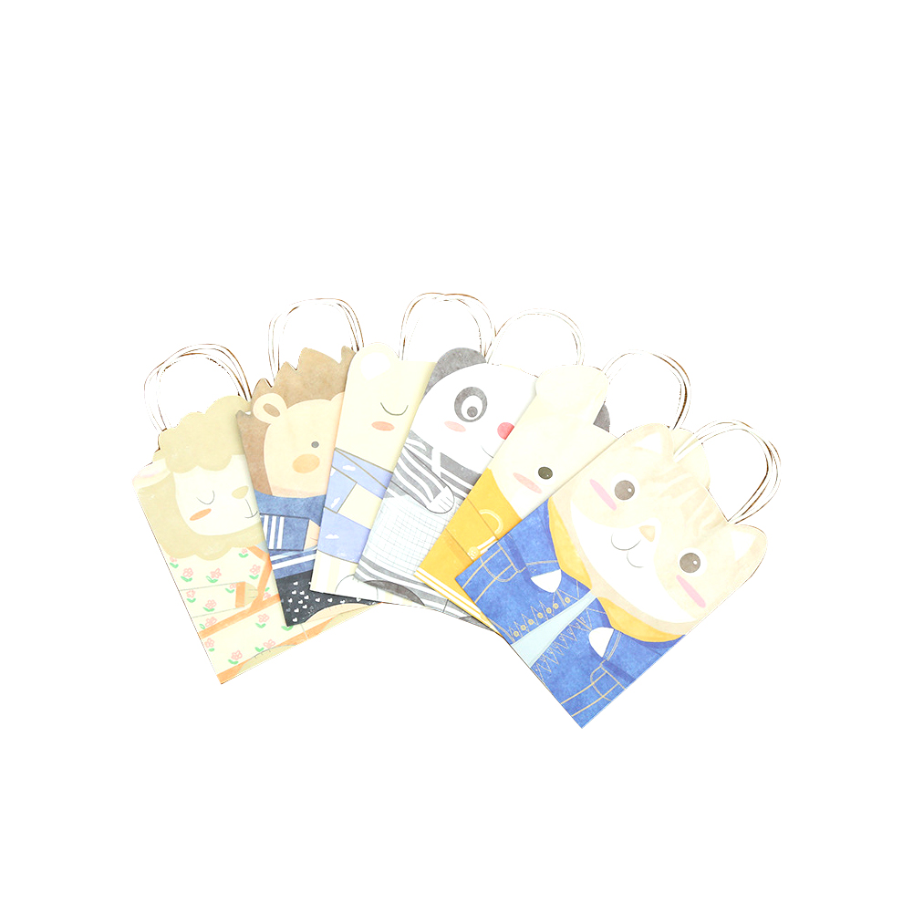 Kraft Paper Gift Bag With Handle 6Pcs Paper Carrier Bag For Party Animal Pattern Treat Colorful
Kraft Paper Gift Bag With Handle 6Pcs Paper Carrier Bag For Party Animal Pattern Treat Colorful