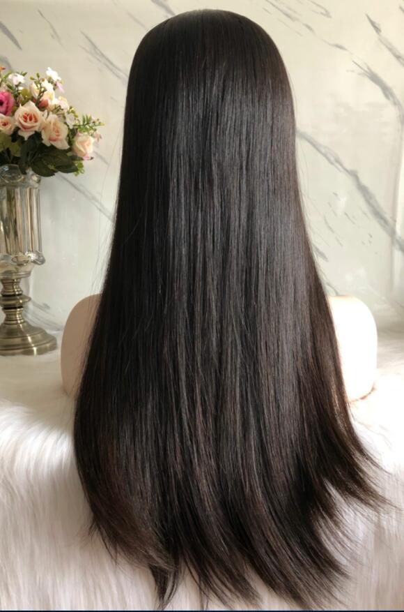 Kosher Wigs 12A Black Color #1b Finest Chinese Virgin Human Hair Silky Straight 4x4 Silk Top Base Jewish Wig Fast Free Shippin