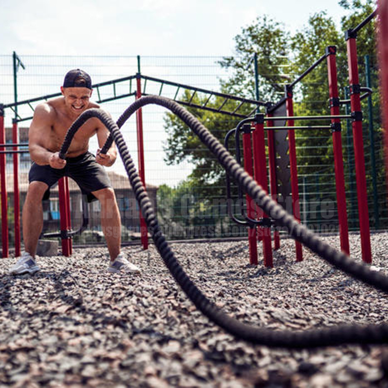 9/12/15m Battle Rope Strength Training Crossfit Fighting Rope Endurance Burpee Slam Ropes Heavy 10-22KG High Quality
9/12/15m Battle Rope Strength Training Crossfit Fighting Rope Endurance Burpee Slam Ropes Heavy 10-22KG High Quality