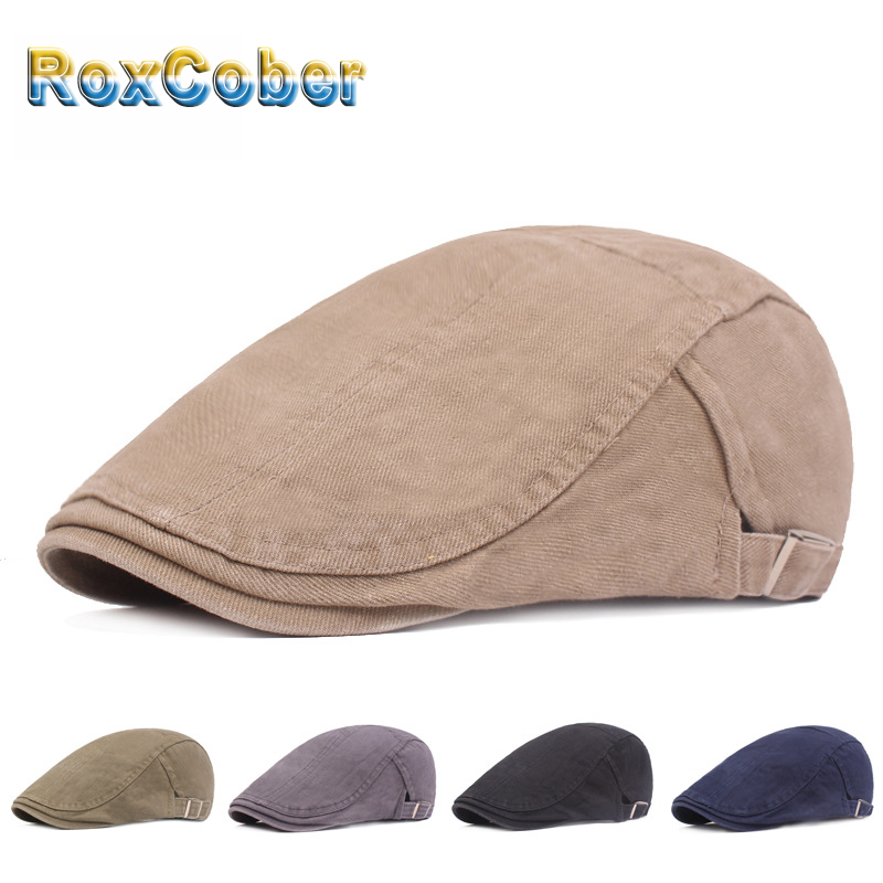 Berets RoxCober Vintage Cotton Sboy Caps Simple Solid Ivy Gatsby Hats Golf Driving Sun Flat Men Women Spring Autumn, Black
Berets RoxCober Vintage Cotton Sboy Caps Simple Solid Ivy Gatsby Hats Golf Driving Sun Flat Men Women Spring Autumn, Black