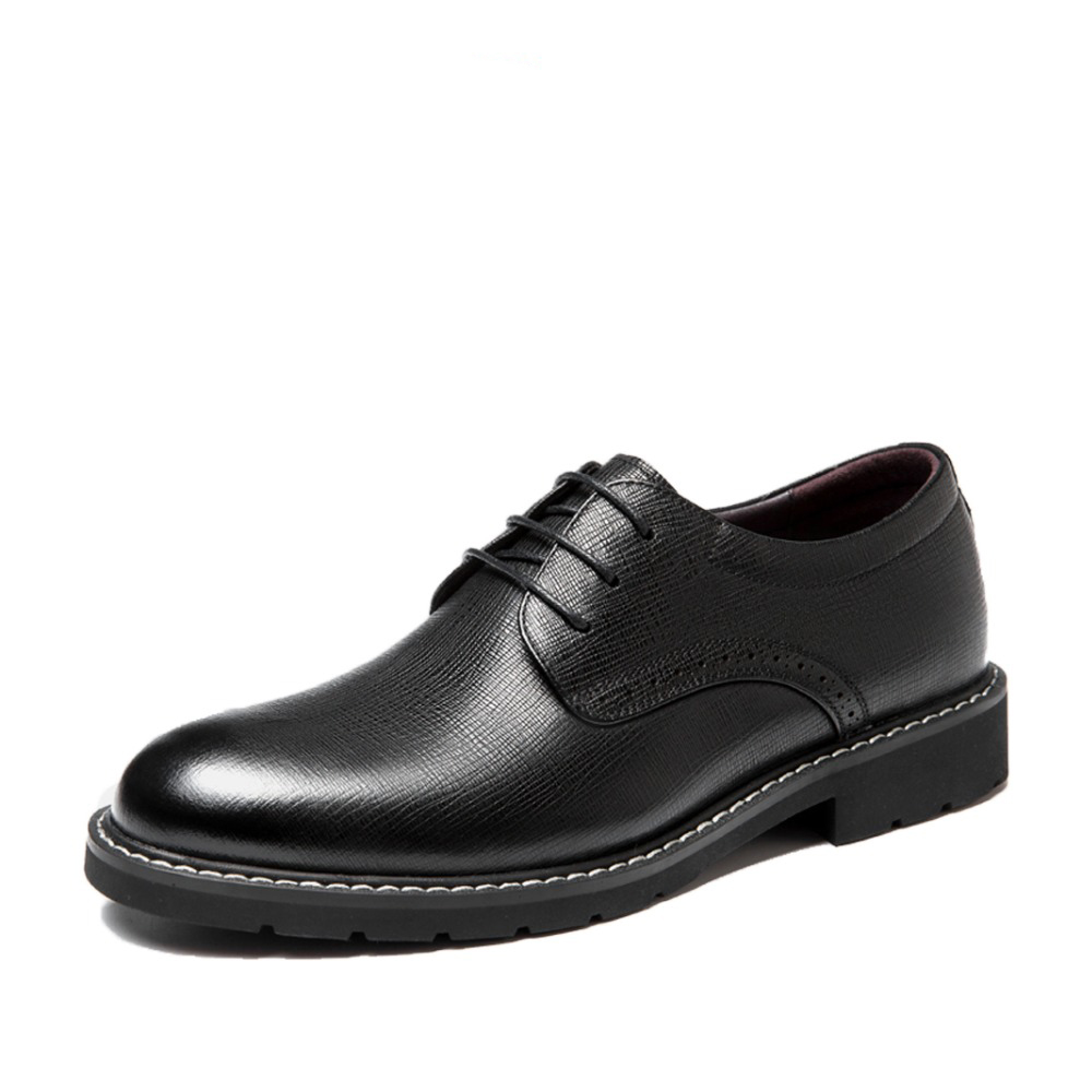 New Arrival spring autumn Men Shoes business genuine leather dress flat lace up formal office solid men shoes, Black
New Arrival spring autumn Men Shoes business genuine leather dress flat lace up formal office solid men shoes, Black