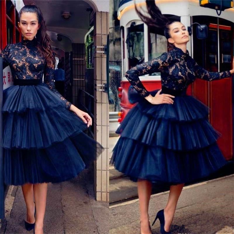 Navy blue Knee Length Cocktail Dresses 2019 short Cheap sheer high neck long sleeves lace Women Formal Evening Gowns A line Party Prom Dress, Orange
Navy blue Knee Length Cocktail Dresses 2019 short Cheap sheer high neck long sleeves lace Women Formal Evening Gowns A line Party Prom Dress, Orange