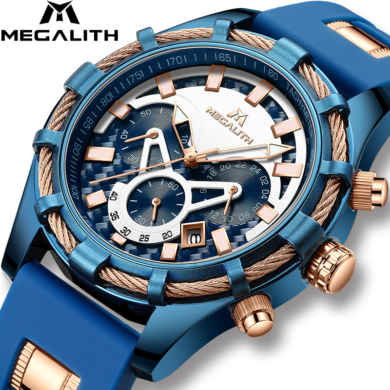 MEGALITH Men Watches Top Brand Luxury Luminous Display Waterproof Watches Sport Chronograph Quartz Wrist Watch Relogio Masculino LY191206, Brown 0140
MEGALITH Men Watches Top Brand Luxury Luminous Display Waterproof Watches Sport Chronograph Quartz Wrist Watch Relogio Masculino LY191206, Brown 0140